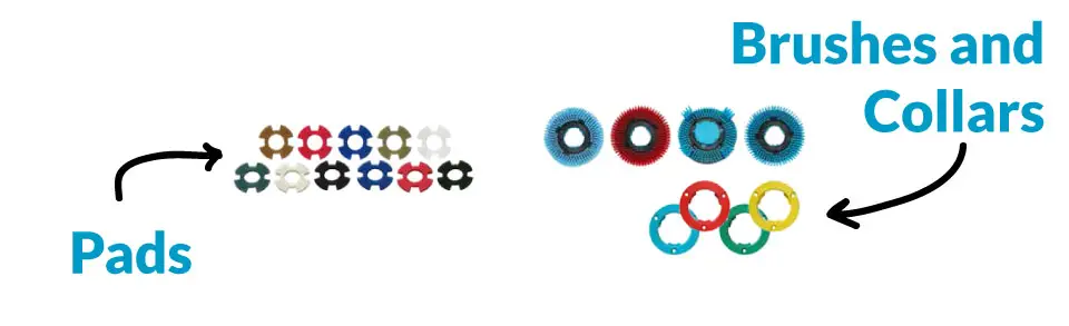 i-Mop Pads, Brushes, and Collars