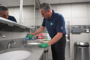 Our corporate cleaning services for bathrooms can help keep staff healthy and impress visitors.